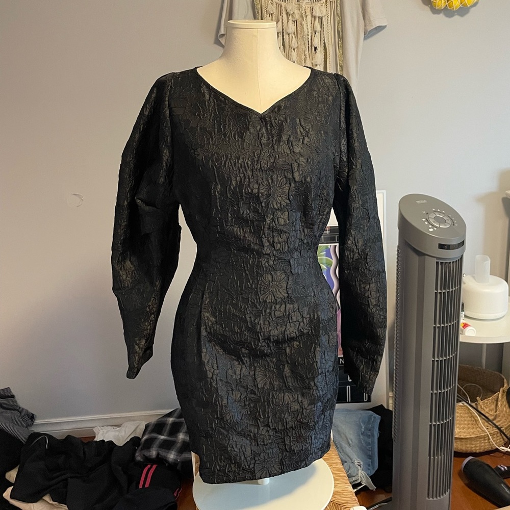& Other Stories jacquard mini dress